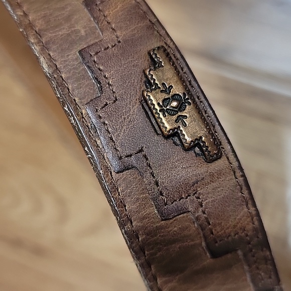 Nocona Copper & Leather Belt 28 - Picture 8 of 12